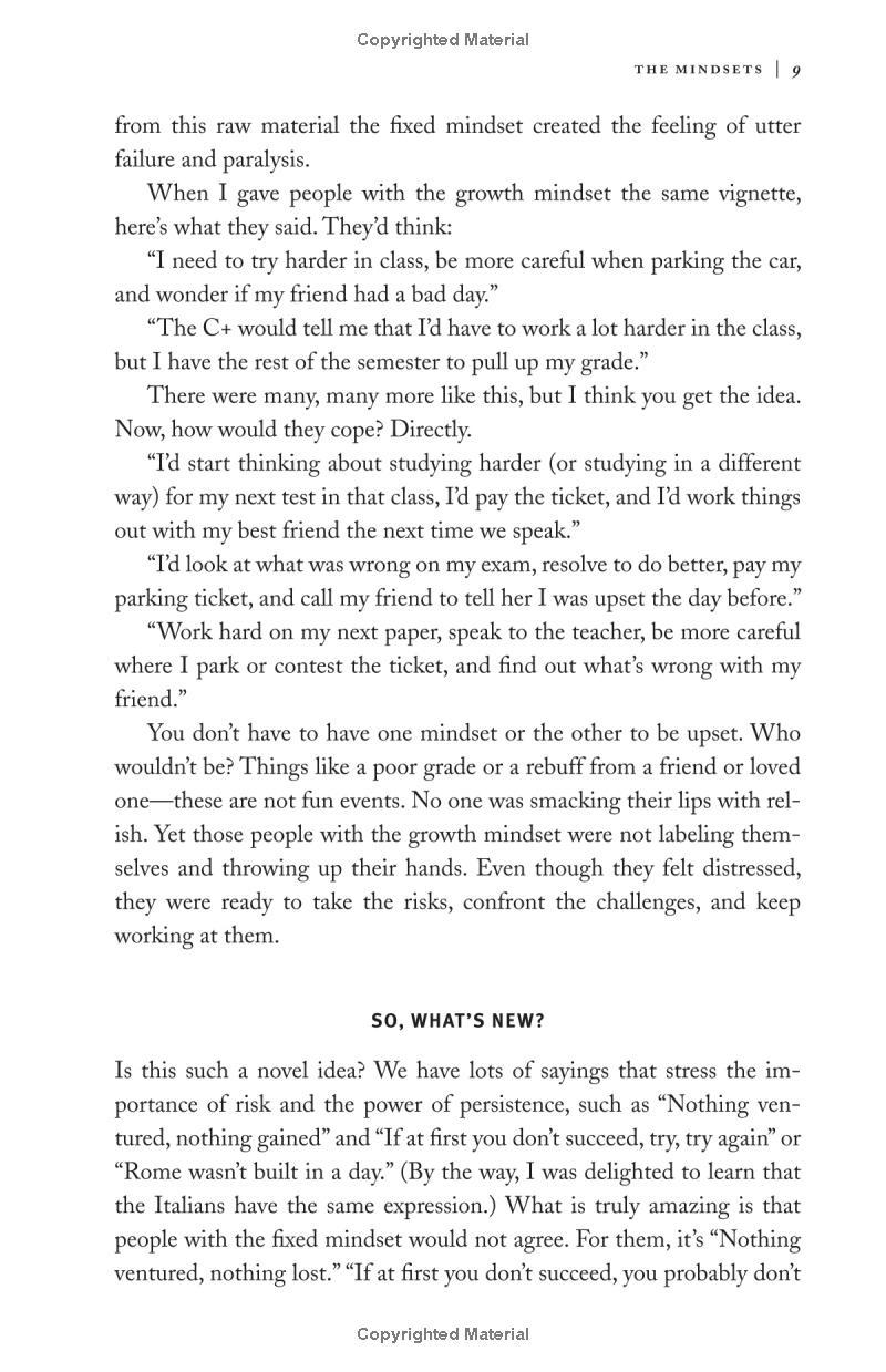 Mindset : The New Psychology of Success