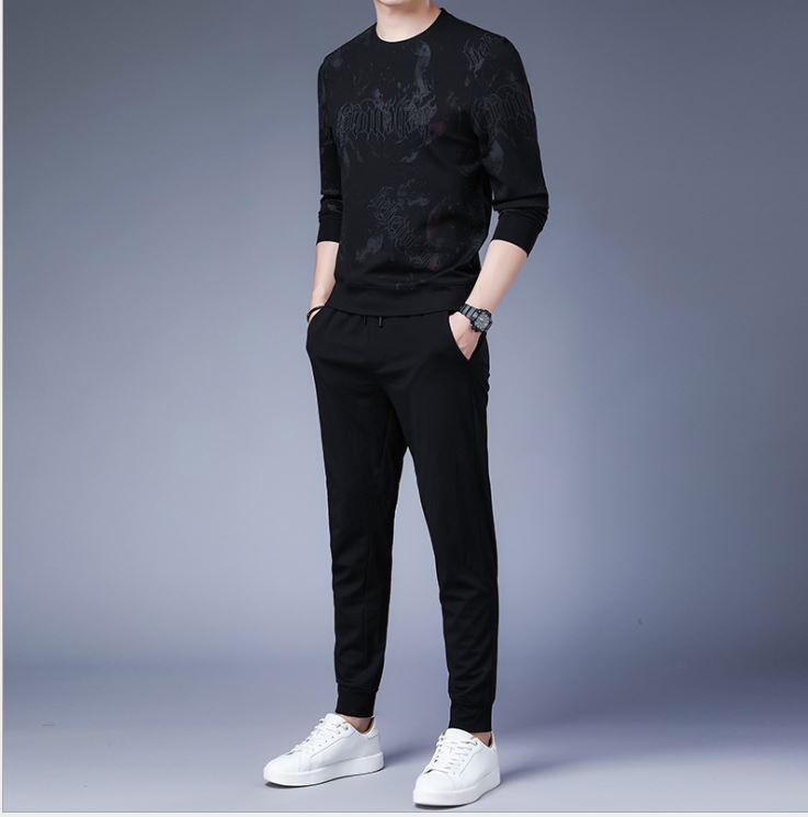 Bộ Thể Thao Nam Dài Tay - Bộ Thu Đông Chất Liệu Nỉ Cao Cấp Mềm Mịn - BD81