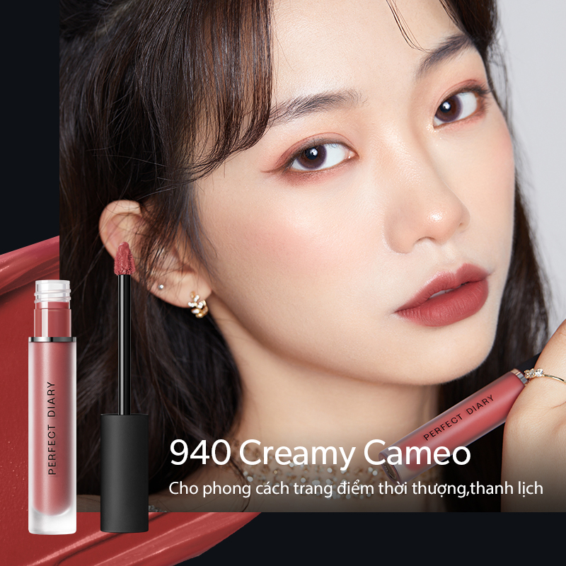 Son Kem Lì Perfect Diary Fog Dreamy Matte Lip Gloss Nhiều Tông Màu Bản Nâng Cấp