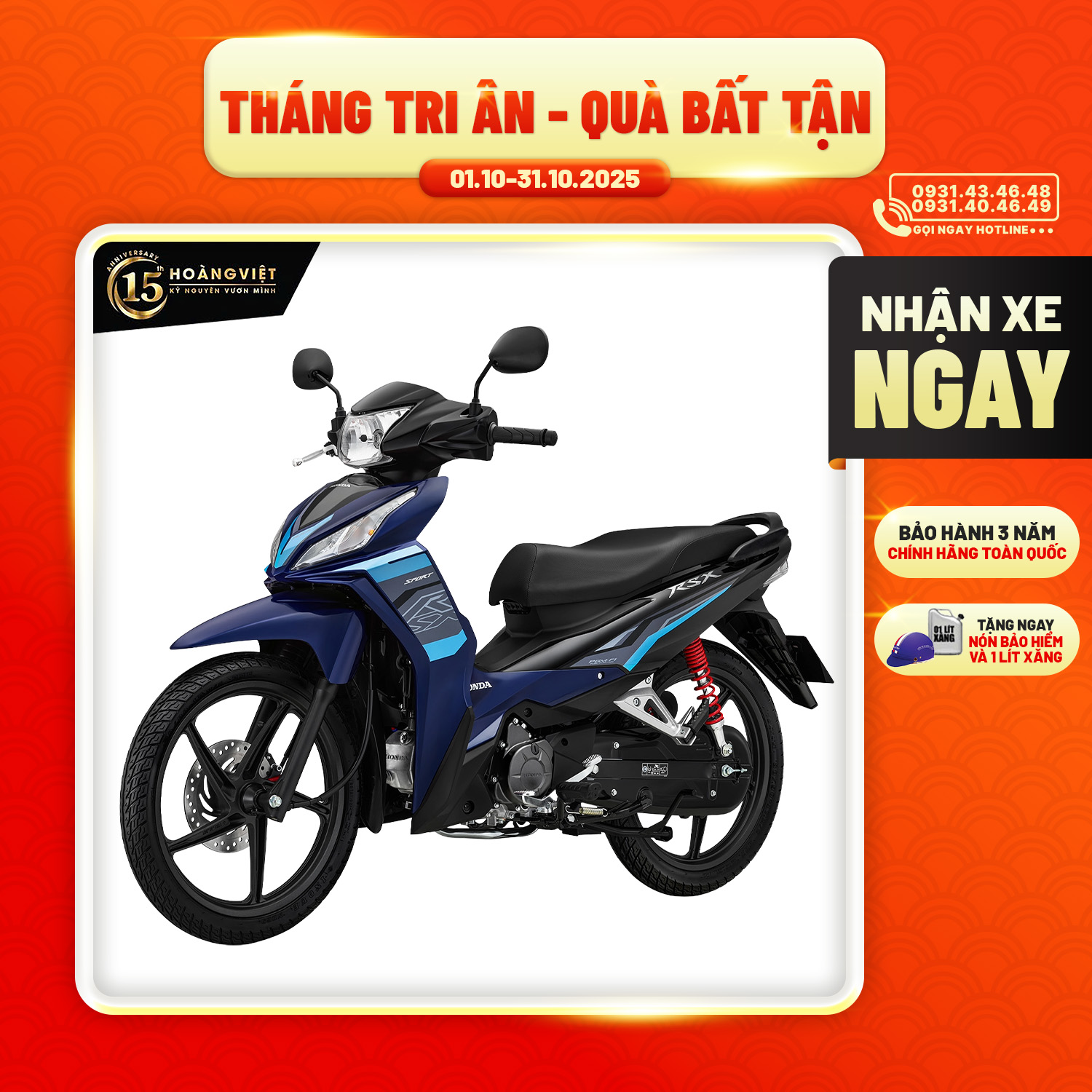 Xe máy Honda Wave RSX 2026- Phiên bản Thể Thao