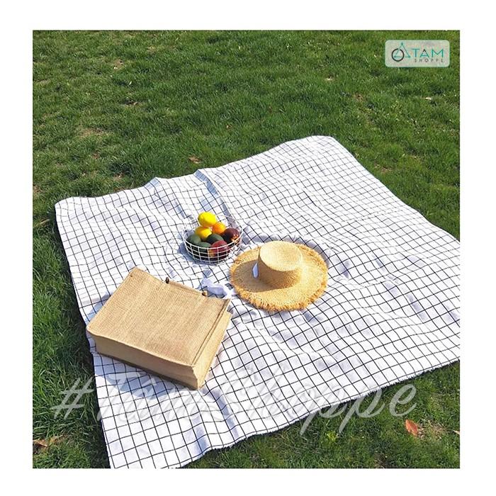 Thảm picnic dã ngoại vải chống thấm cao cấp 150x200cm