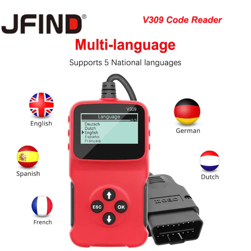 Máy Quét Đọc Mã Lỗi OBD2 Đa Năng V39 Chuẩn Đoán Tự Động: - Loại Tốt Cho Xe Hơi