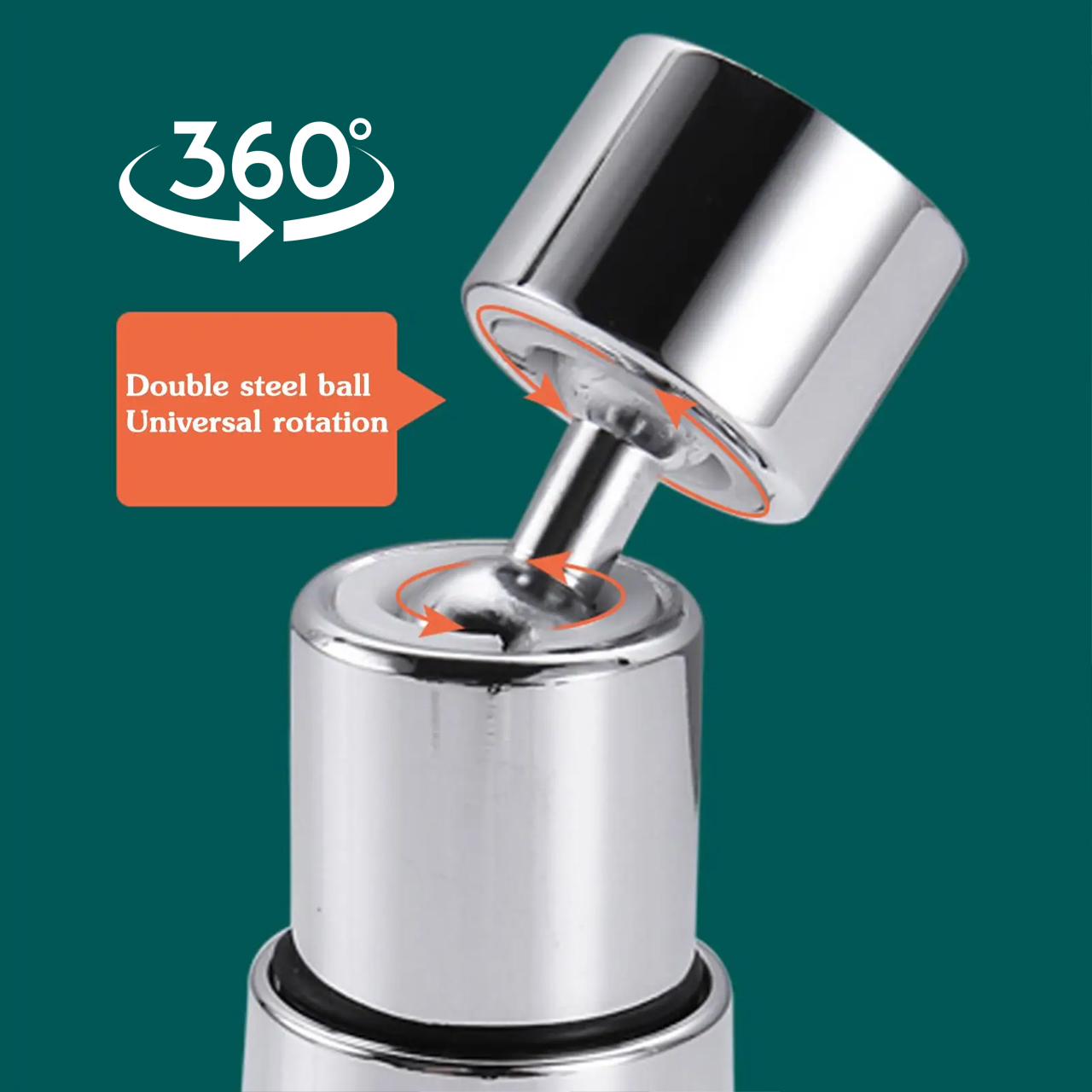 Đầu nối vòi rửa chén bát đa năng chống bắn xả 3 chế độ tiện lợi xoay 360 độ