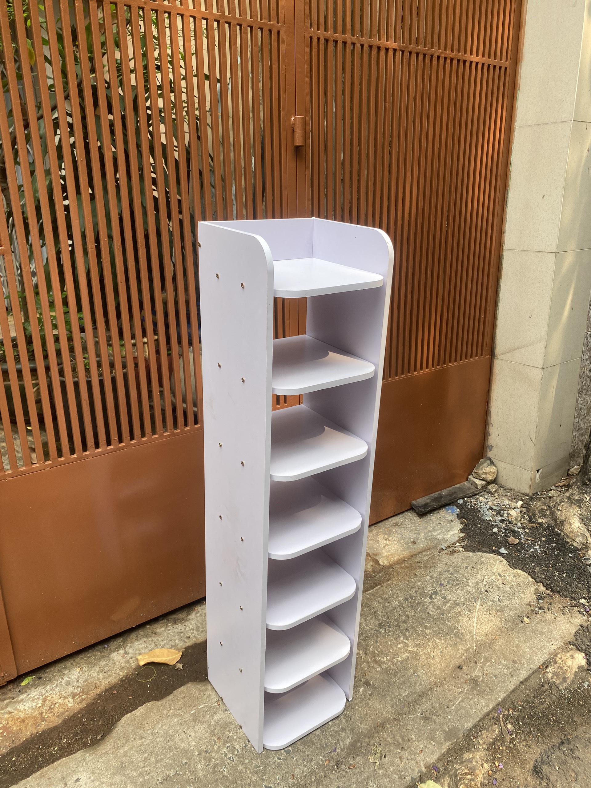 Kệ giày gỗ - kệ giày đa năng 7 TẦNG TRẮNG