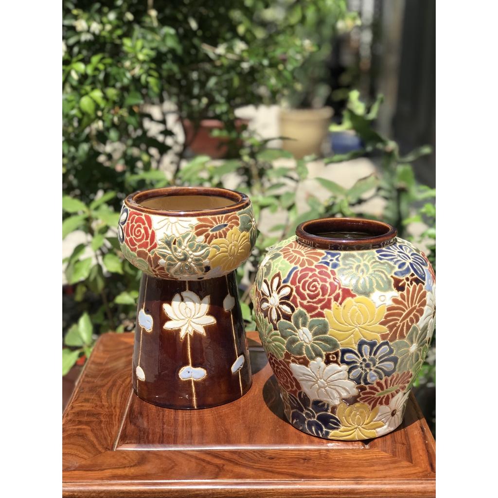 Bình Bách Hoa HN Gốm Sứ Nam Bộ