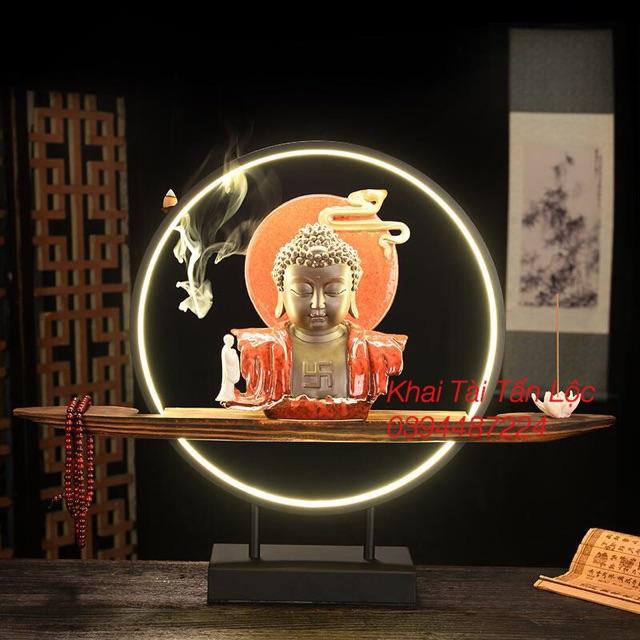 Bộ đế gỗ thác khói để đặt tượng trang trí 6 món