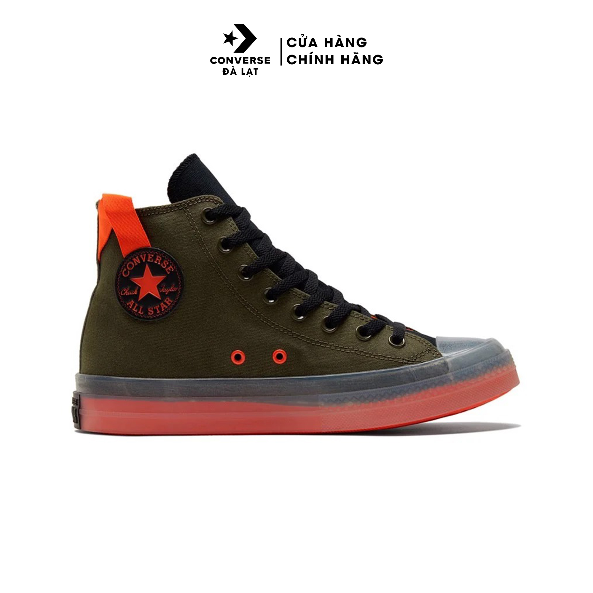 Giày nam Converse cao cổ màu xanh lính Chuck Taylor All Star CX Hi Men's Limited Sneaker Shoe Green 171997C