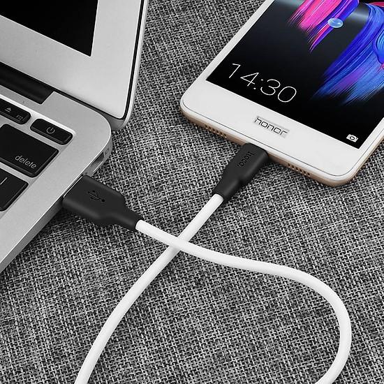 Cáp Sạc Nhanh Hoco X21 Micro USB Chính Hãng Silicon Chống Cháy