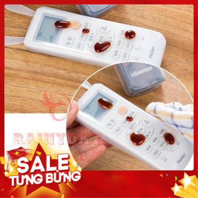 Vỏ bọc điều khiển tivi túi bao silicon tai thỏ remote điều hòa máy lạnh tv chống bụi .......