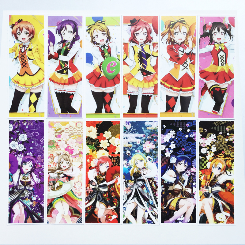 Bộ 36 Thẻ Đánh Dấu Trang Sách Bookmark Anime Love Live! School Idol Project