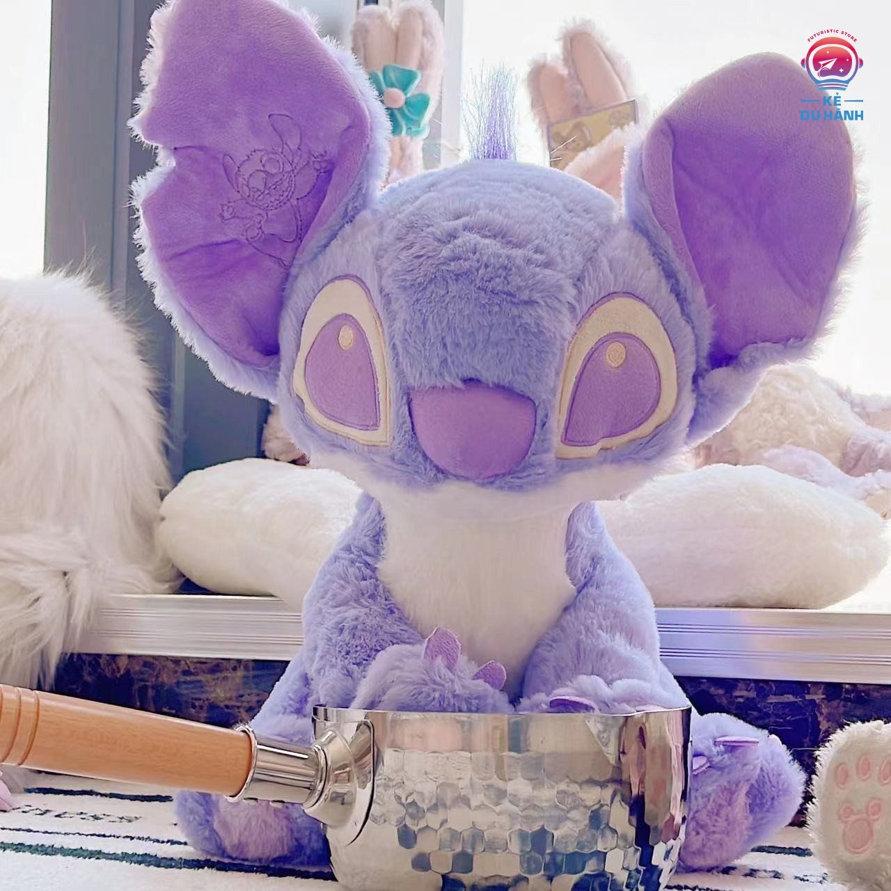 Gấu bông Stitch Tím Siêu Cute, Stitch Lông Mịn Mềm Mại