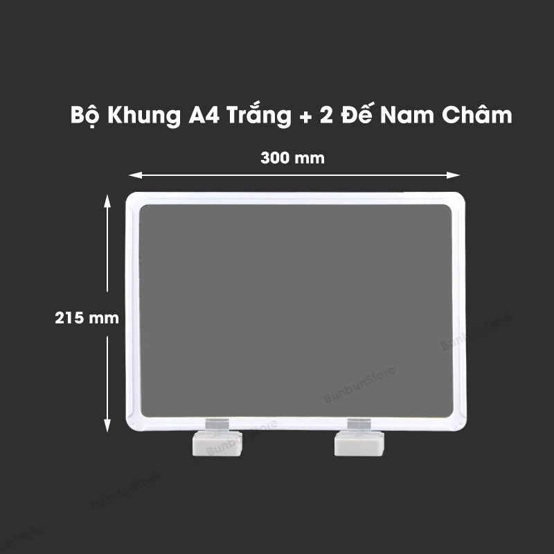 Khung Bảng Giá, Bảng Thông Tin Gắn Nam Châm – A4 Dành Cho Siêu Thị, Kho Hàng, Nhà Máy