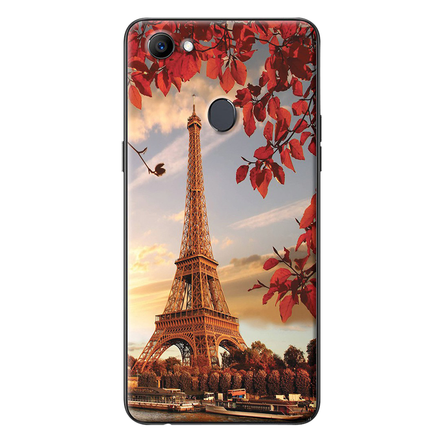 Ốp Lưng Dành Cho Oppo F7 - Tháp Eiffel Mùa Thu