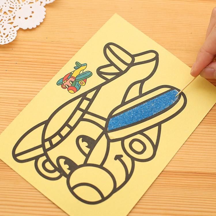 Đồ chơi Tranh cát cho bé tập tô màu tập vẽ sáng tạo