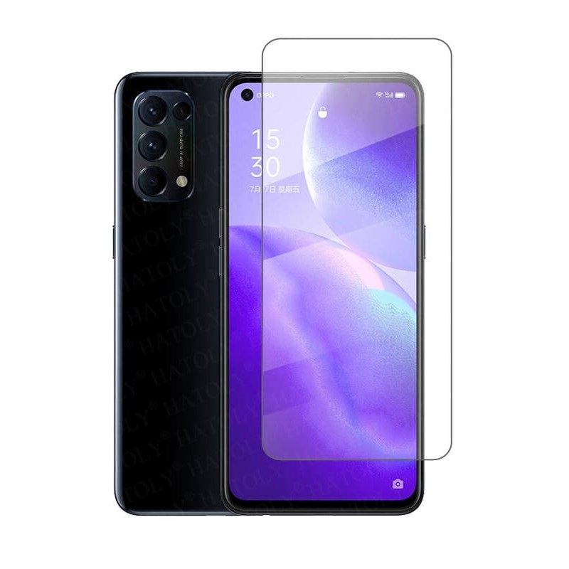 Kính cường lực cho Oppo Reno 5 5G nhám Chống vân tay/ Chống nhìn trộm/ Full màn hình/ Không viền màu/ Ốp trong chống sốc