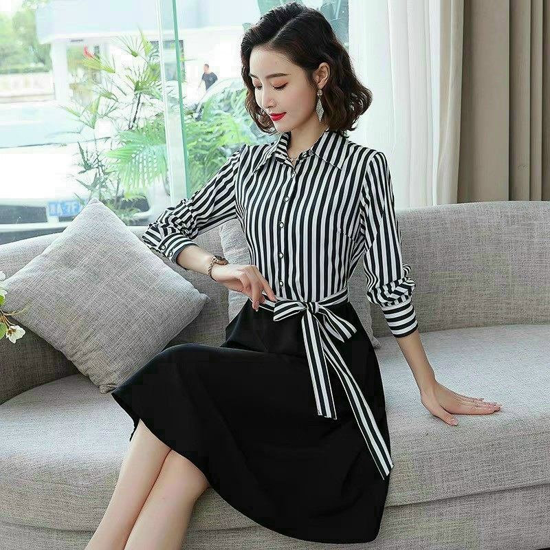 ĐẦM UMI HIỆN ĐẠI CỔ SƠ MI D90024