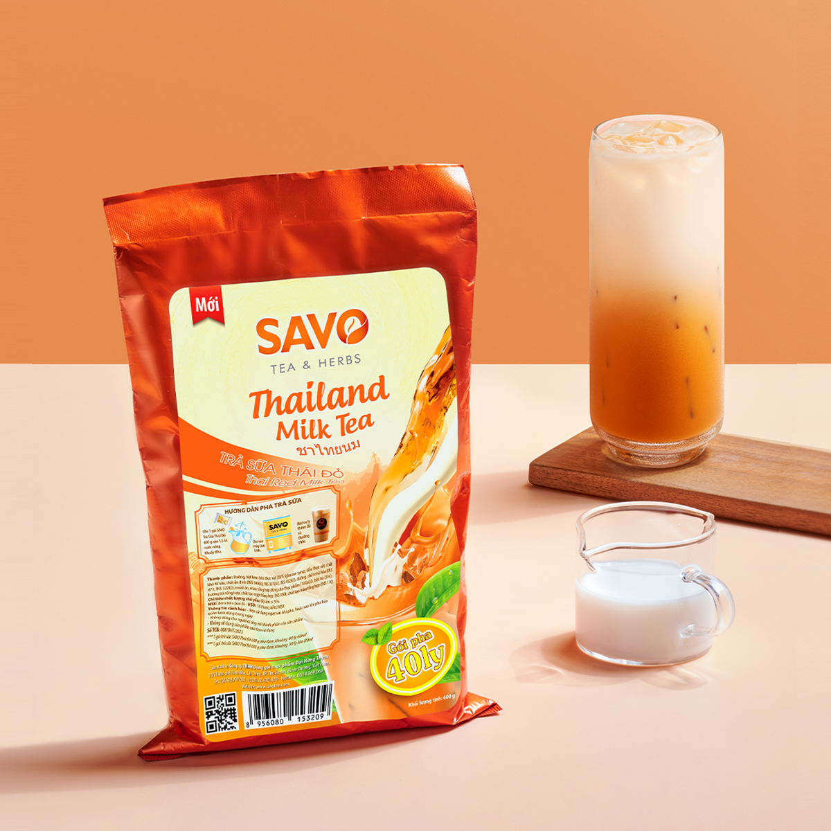 SAVO Trà Sữa Thái Đỏ - Túi 600gr