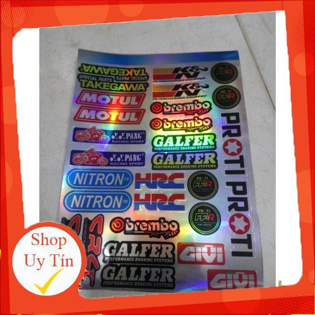 Tem tấm logo 7 màu in