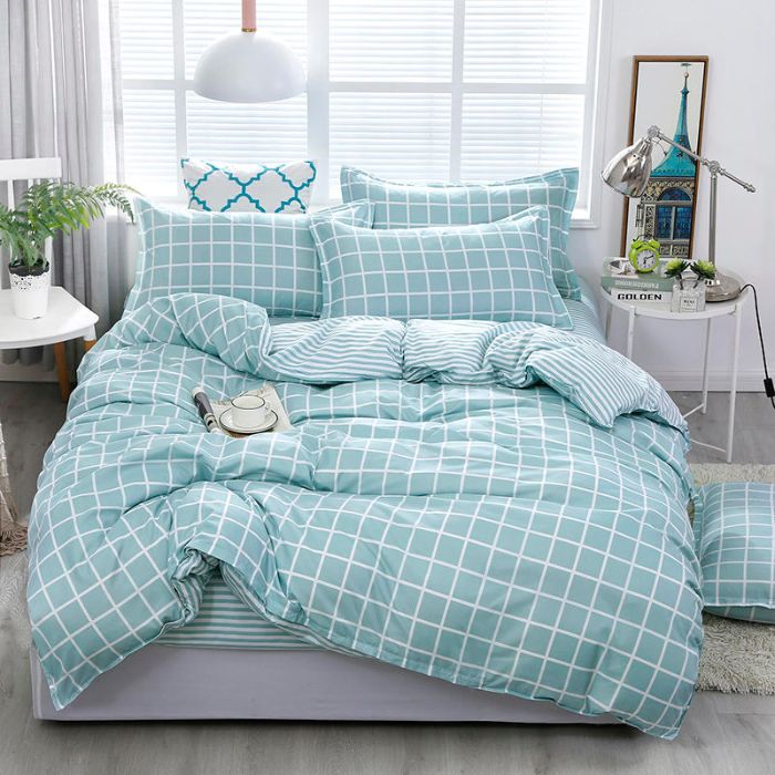 Bộ chăn ga gối Cotton cao cấp 1m6x2m THC086