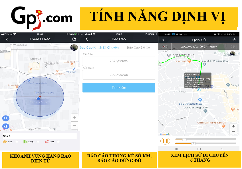Định vị xe máy, ô tô S6 4G kích thước nhỏ gọn phần mềm tiếng Việt , định vị chính xác vị trí xe qua App