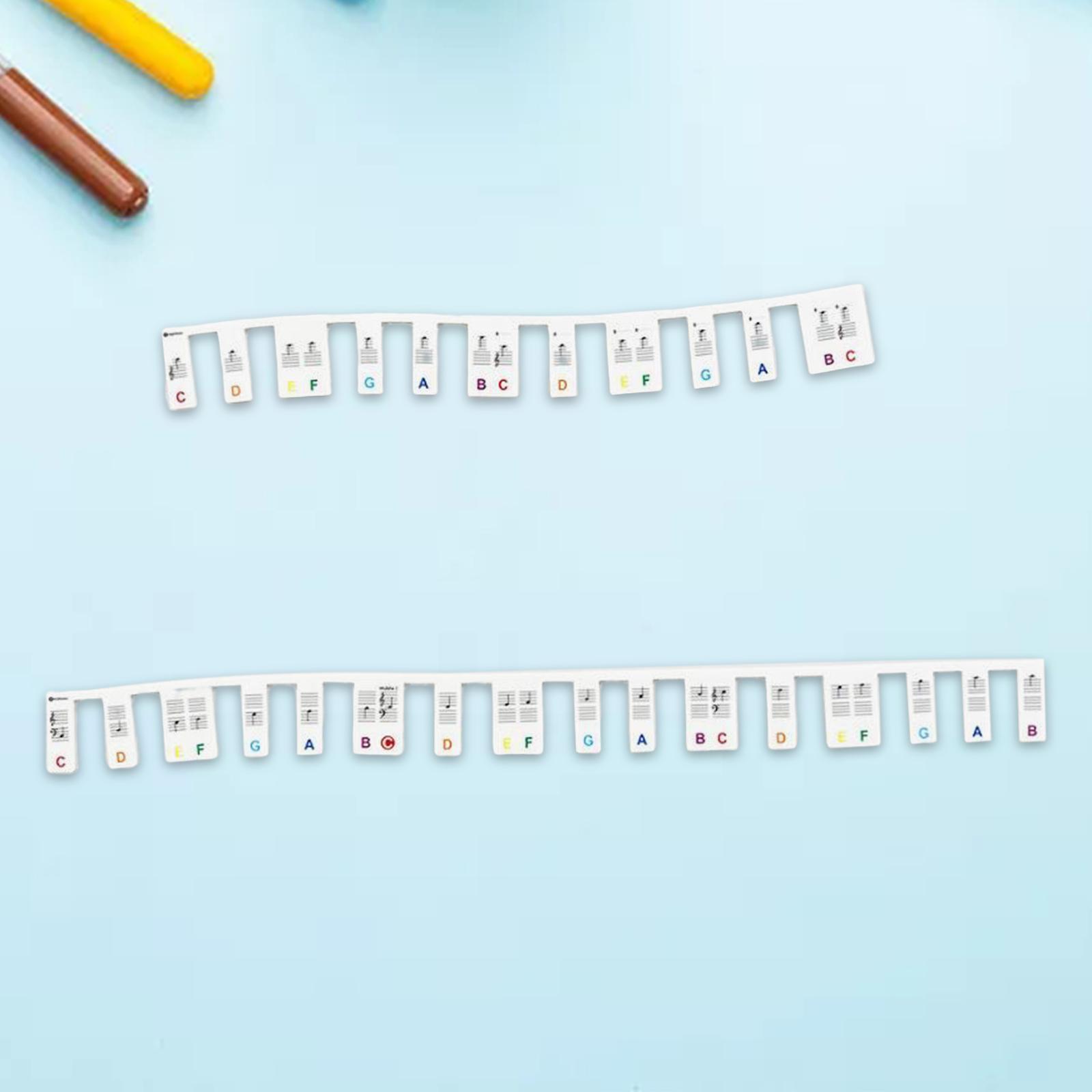 Piano Keyboard Stickers 61 Keys Keyboards Chart Guide for Beginners Kids