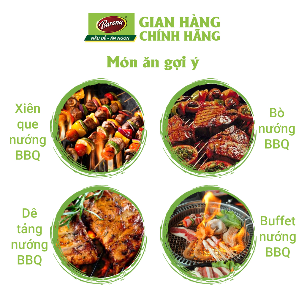 Xốt Gia Vị Hoàn Chỉnh Barona - Nướng BBQ