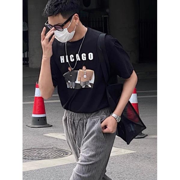 Áo thun unisex form rộng hicago
