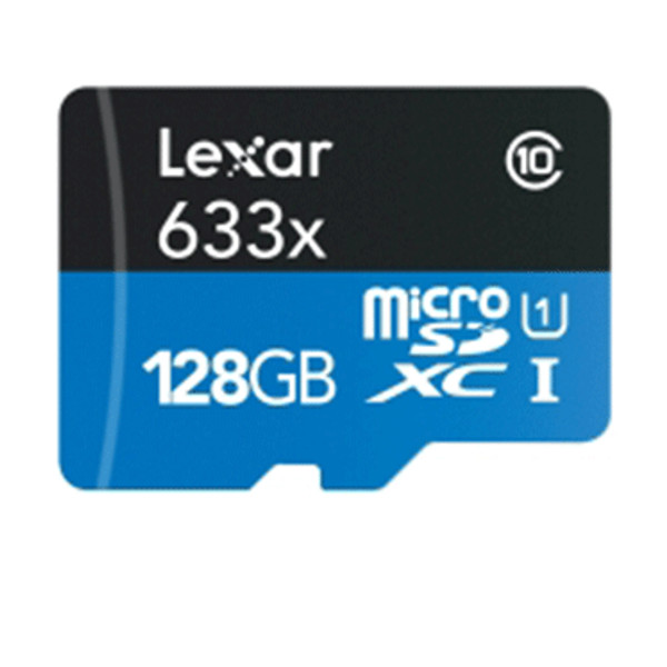 Thẻ nhớ MicroSDXC Lexar 128GB 633x 95MB/s kèm Adapter - Hàng Chính Hãng