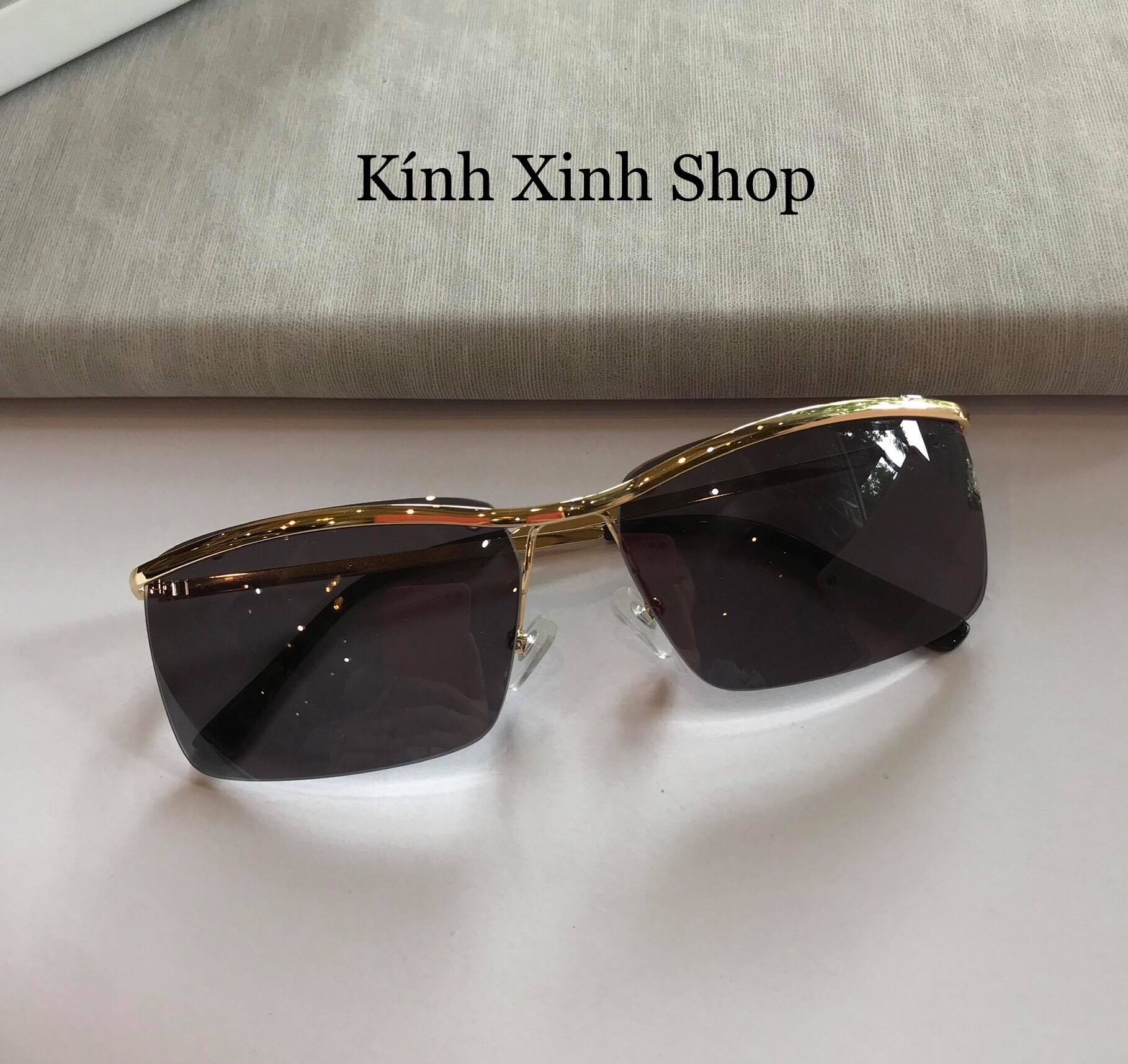 Kính Râm Nam Amor Nửa Viền 14K Gọng Nhỏ Cao Cấp Fullbox Phụ Kiện