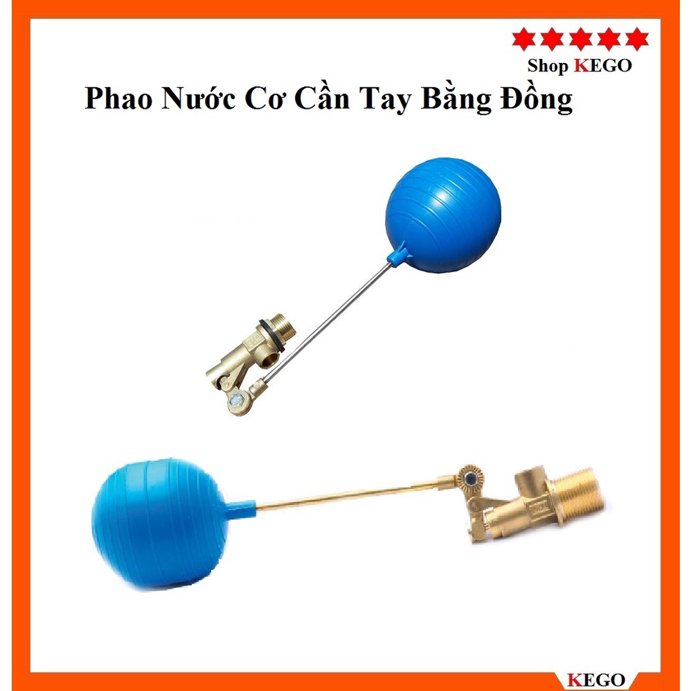 Phao cơ đồng, INOX phi 21 bóng tròn bơm nước tự động, chống tràn cho téc nước, bể ngầm dn15(1/2) và dn20(3/4)