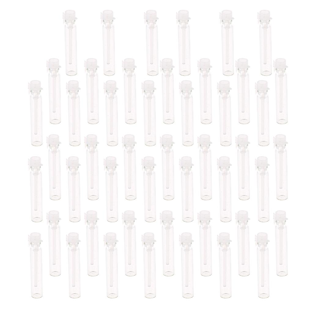 50x Mini Glass Nước Hoa Mẫu Lọ Rỗng Tinh Dầu Thơm Chai 2ml