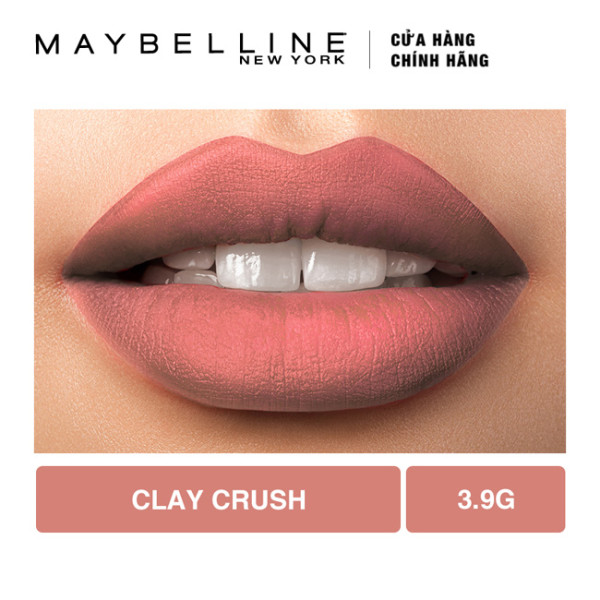 Son Lì Siêu Nhẹ Môi Maybelline New York Color Sensational Creamy Mattes 4.2g - Màu 656 Nâu Tây Clay Crush