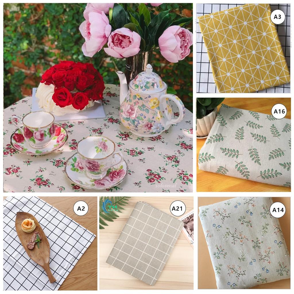 200 mẫu vải linen, vải bố, vải canvas làm phông nền background chụp ảnh, khăn trải bàn.