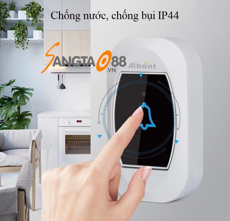 Chuông cửa không dây hiển thị nhiệt độ Aibont R195-WW ( Chống nước, chống bui tốt )