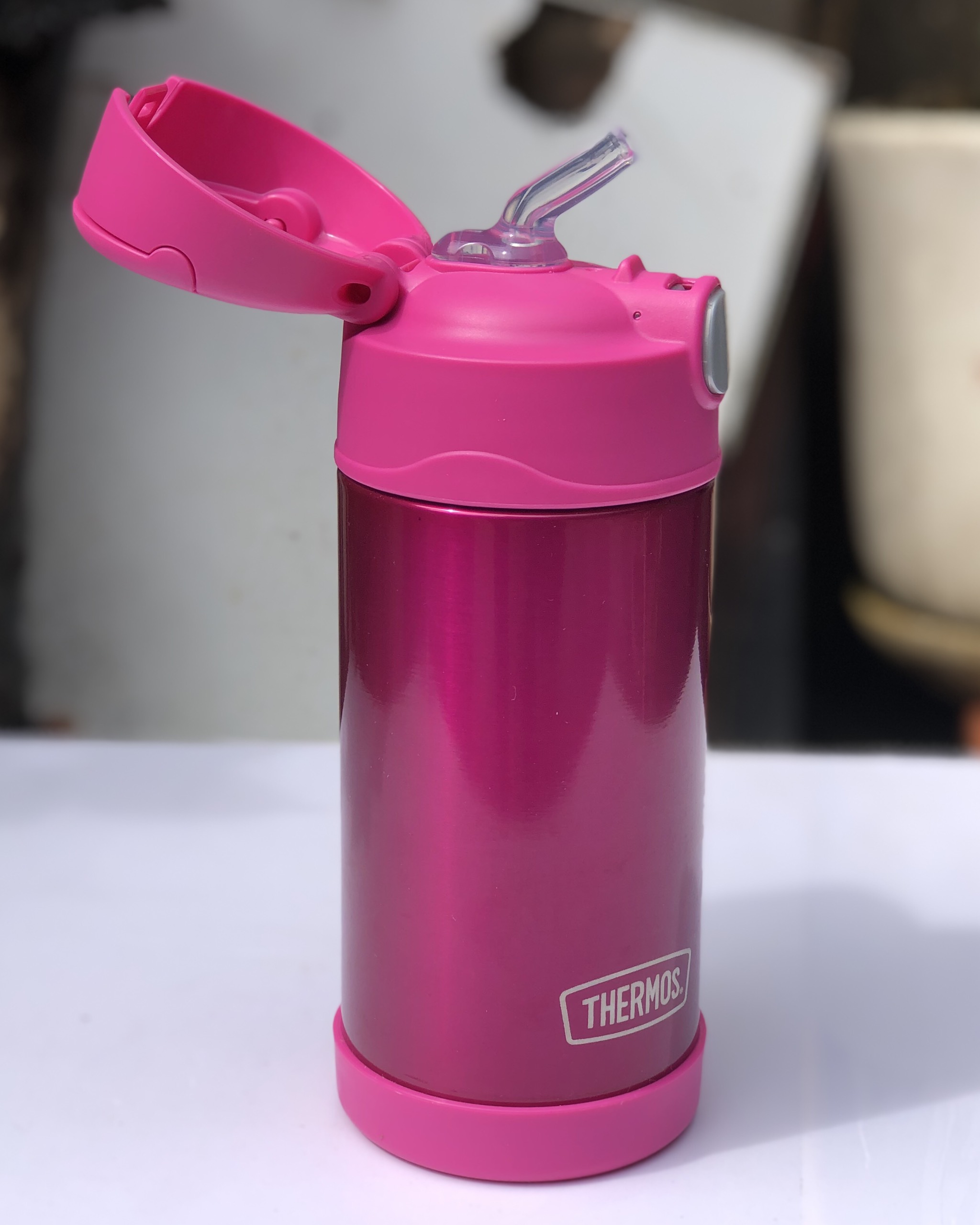 Bình Hộp Giữ Nhiệt Cho Trẻ Em Thermos Funtainer Lunch Pink Bình 355ml Đựng Nước Hộp 290ml Đựng Thức ăn