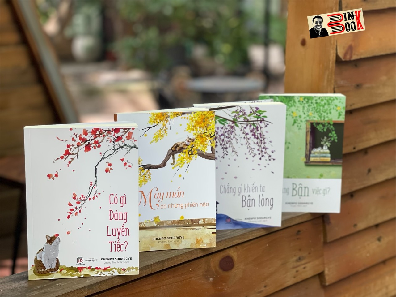 BỘ 4 CUỐN "AN TRÚ TRONG HIỆN TẠI": Bạn đang bận việc gì? - May mắn có những phiền não - Có gì đáng luyến tiếc? - Chẳng gì khiến ta bận lòng - Khenpo Sodargye - Achaubooks