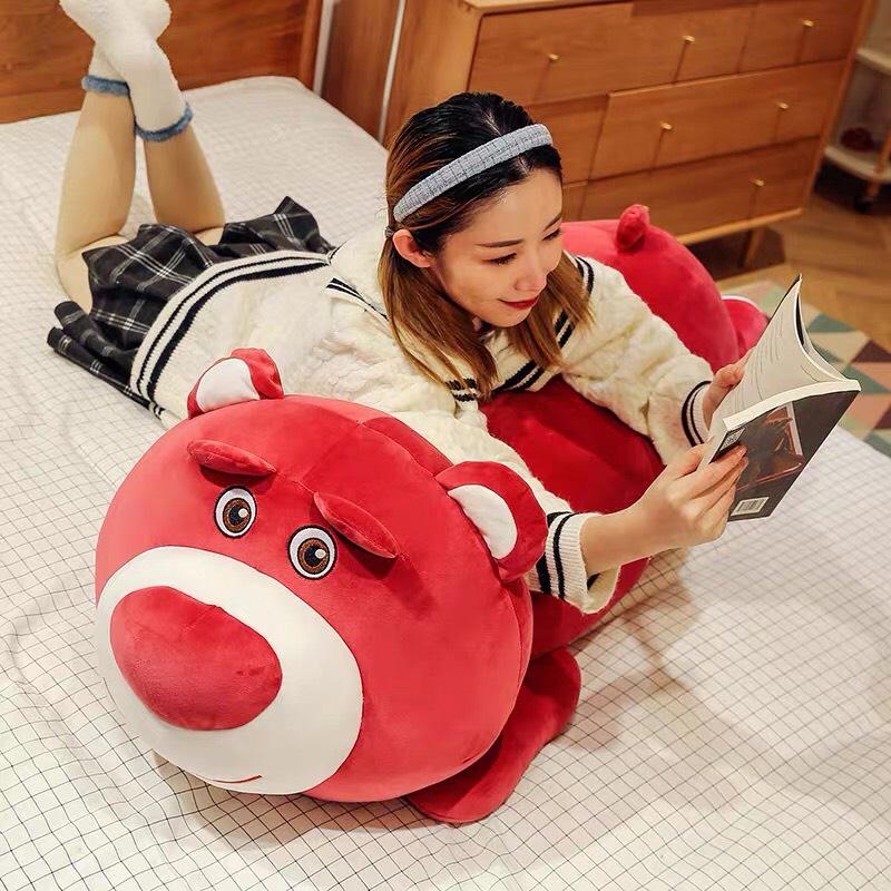 Gấu bông Lotso ôm dài cao cấp cực mềm mịn - đủ size