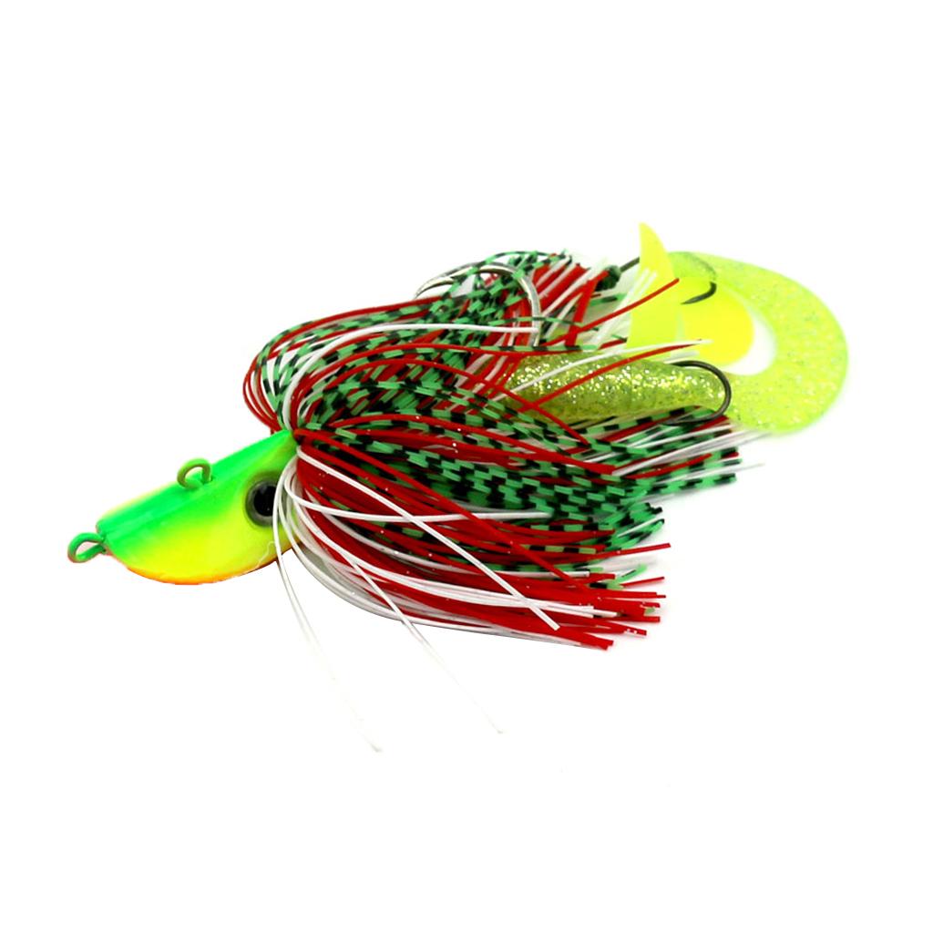 Metal Fishing Lure Jig Head Hard Bait Sea Fishing Silicone Tassle Lures