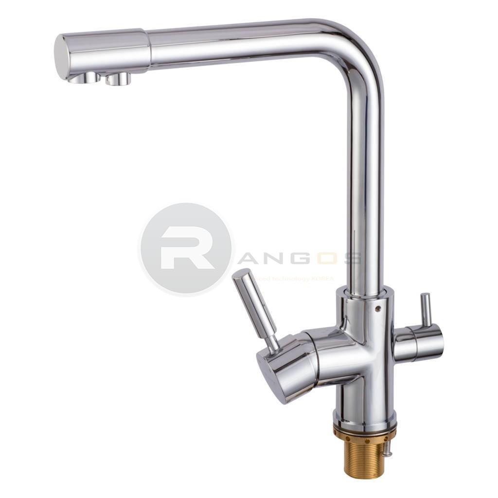 Vòi rửa bát nóng lạnh Rangos RG-516, Vòi rửa chén nóng lạnh cao cấp, sáng bóng và dày dặn vĩnh viễn không han rỉ