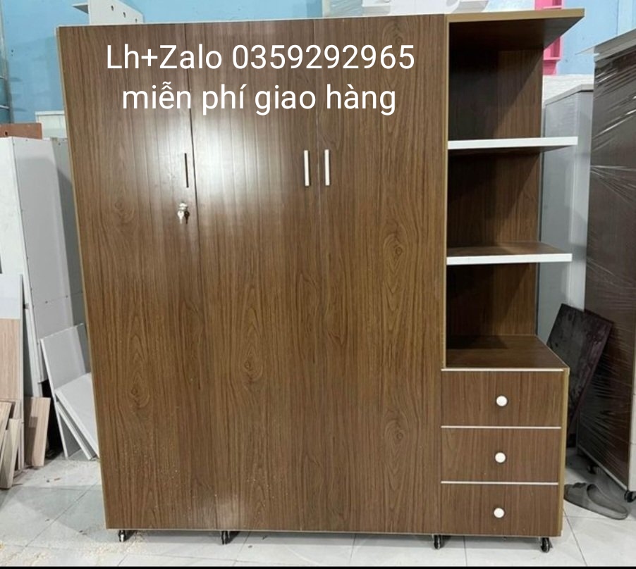 Tủ nhựa đài Loan 3 cánh 1 kệ
