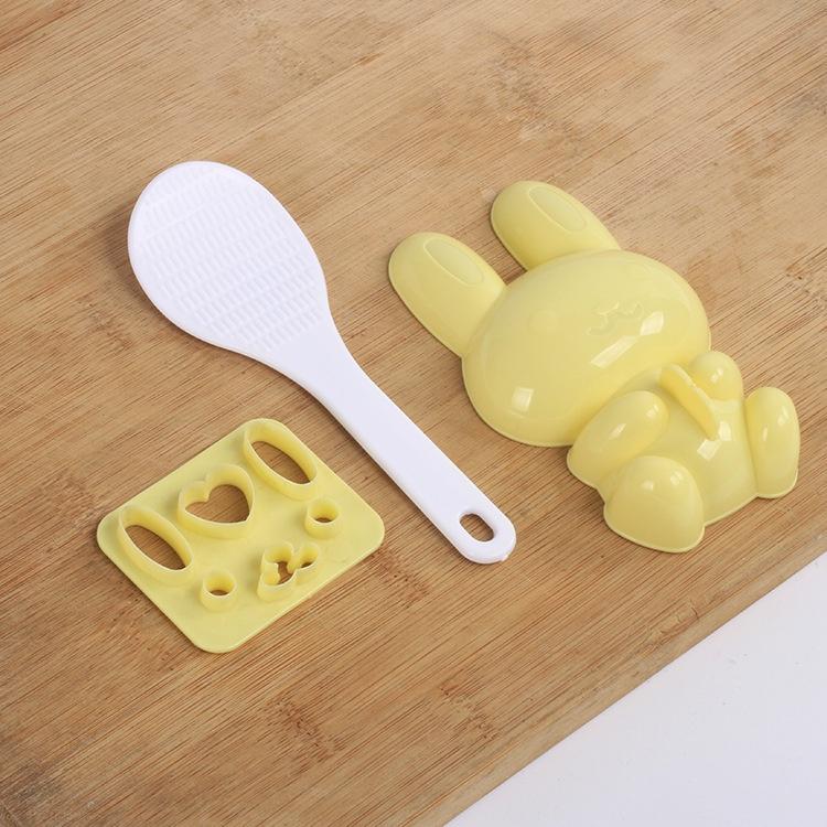 1 Set Khuôn Nhựa Làm Bánh Mì Hình Thỏ Sáng Tạo