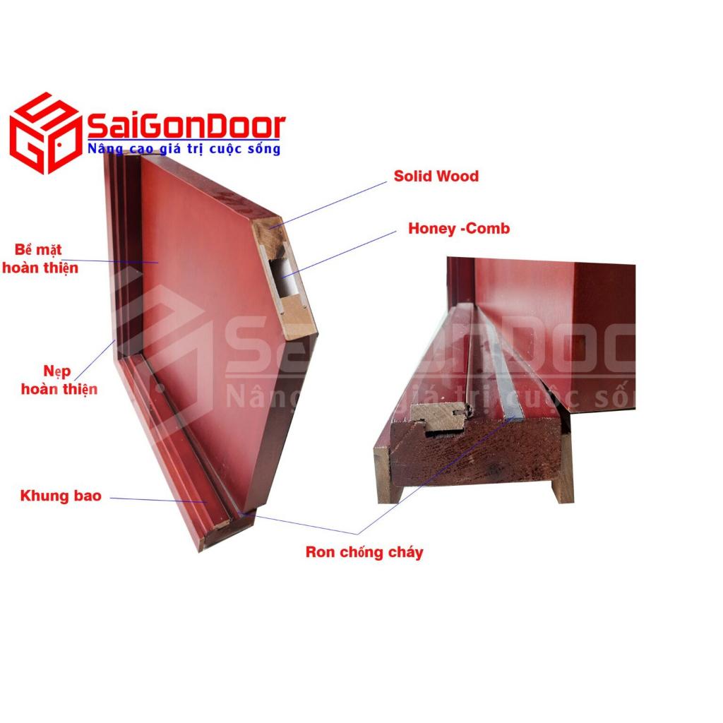 Cửa Gỗ Chống Cháy GCC-P1 Mẫu Mới Nhất -SAIGONDOOR