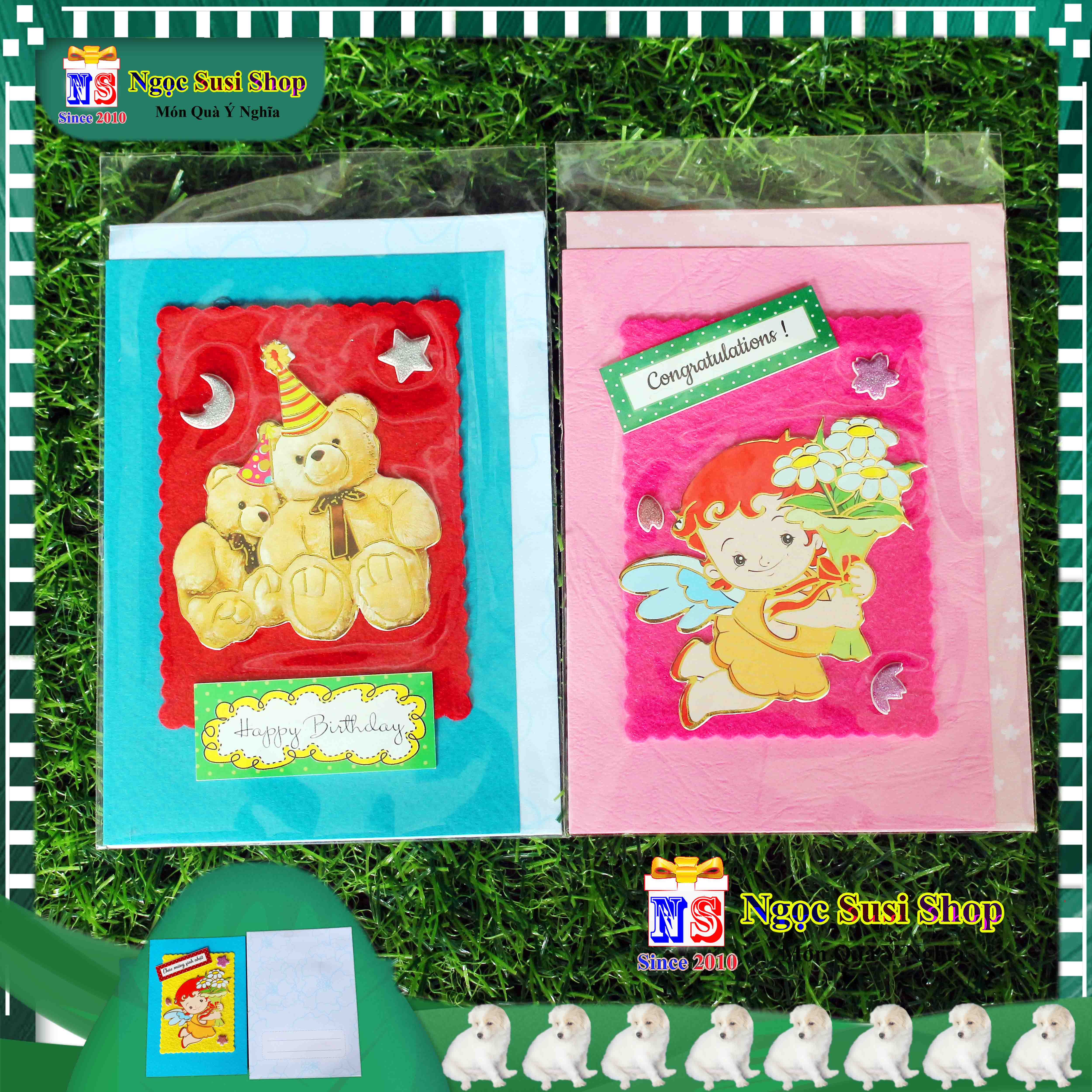 1 TẤM THIỆP CHÚC MỪNG HAPPY 3D BÌA CỨNG - NGẪU NHIÊN MẪU