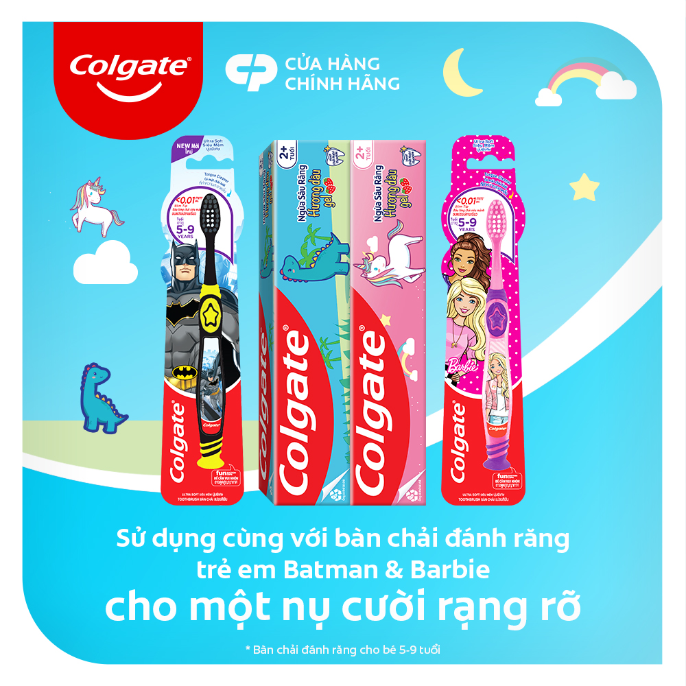 Kem đánh răng Colgate trẻ em kỳ lân Unicorn hương dâu 40g