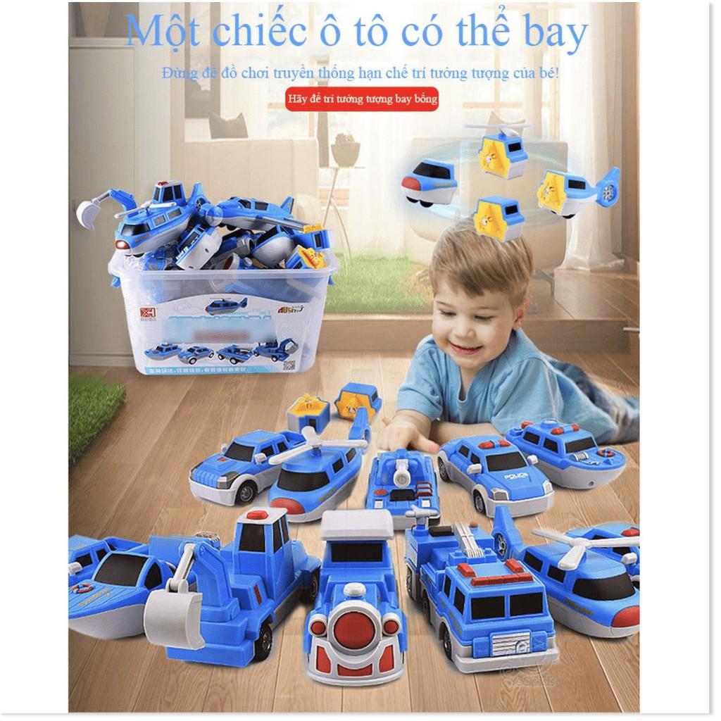 Bộ đồ chơi lắp ráp Xe ô tô biến hình nam châm