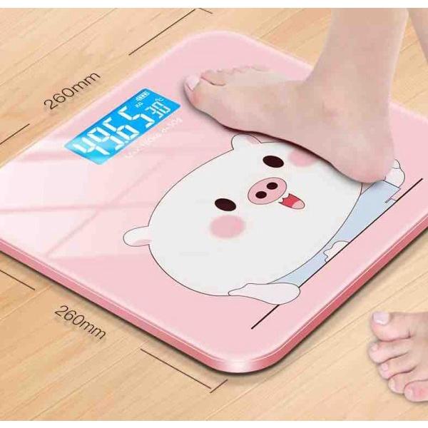 CÂN SỨC KHỎE ĐIỆN TỬ THÔNG MINH HÌNH HEO CỰC HOT, CÂN ĐIỆN TỬ MINI - BỀN TỐT, ĐỘ CHÍNH XÁC CAO, CHỊU LỰC ĐẾN 180KG