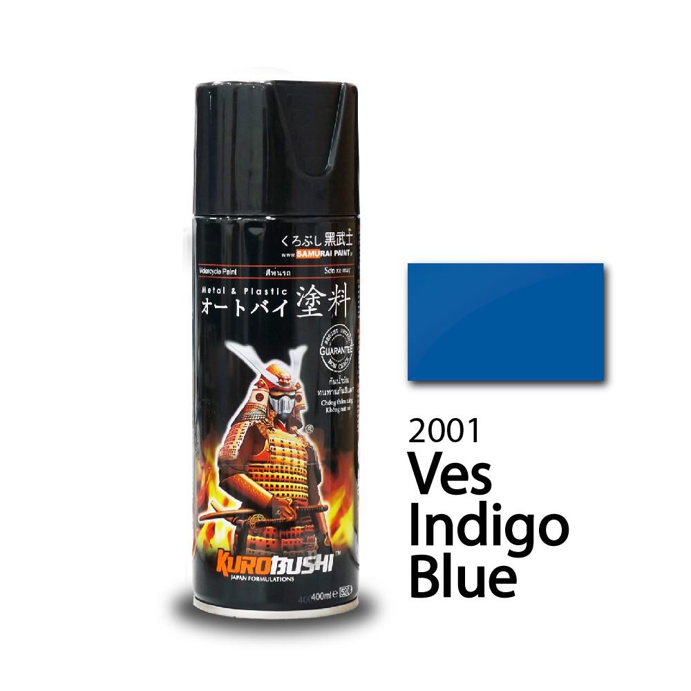 Sơn SAMURAI KUROBUSHI 2001 VES INDIGO BLUE chính hãng dành cho xe máy