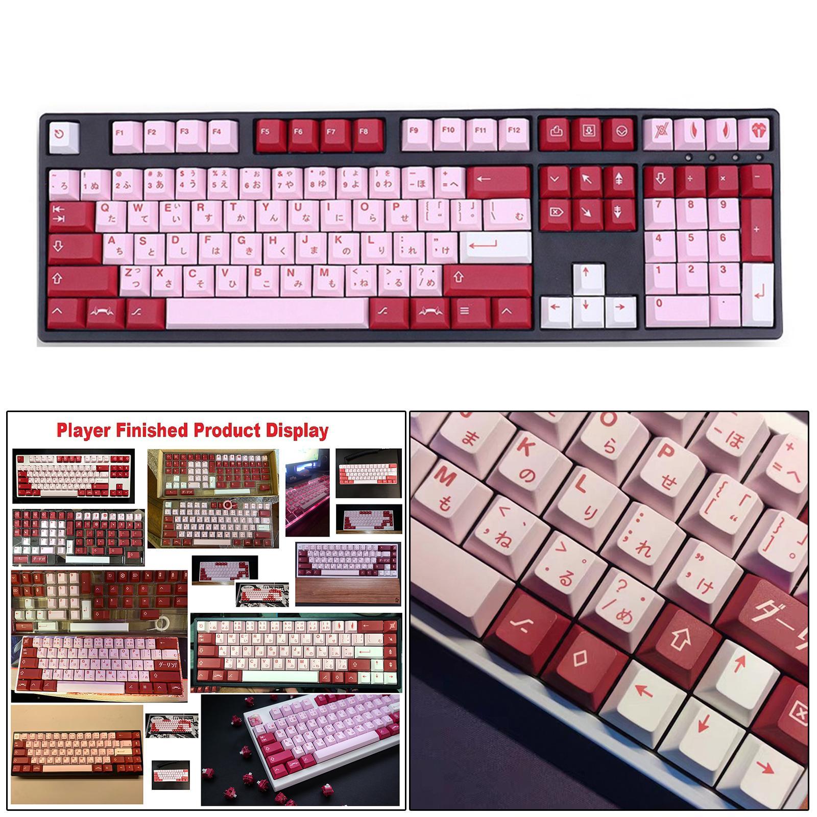 DIY PBT 140 Keys Keycaps Cover Cherry Profile for Gaming Mechanical Keyboard