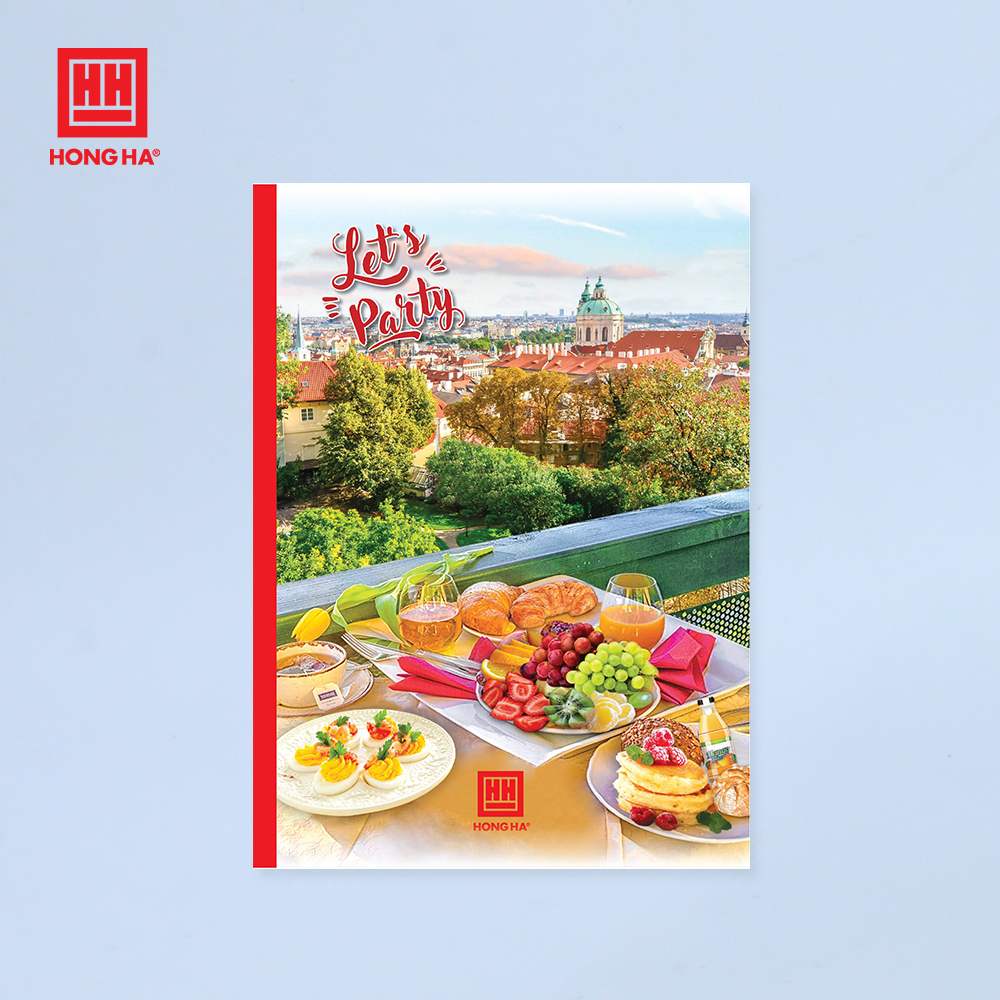 Vở kẻ ngang 200 trang Hồng Hà Let's Party 1426 - Giao màu ngẫu nhiên