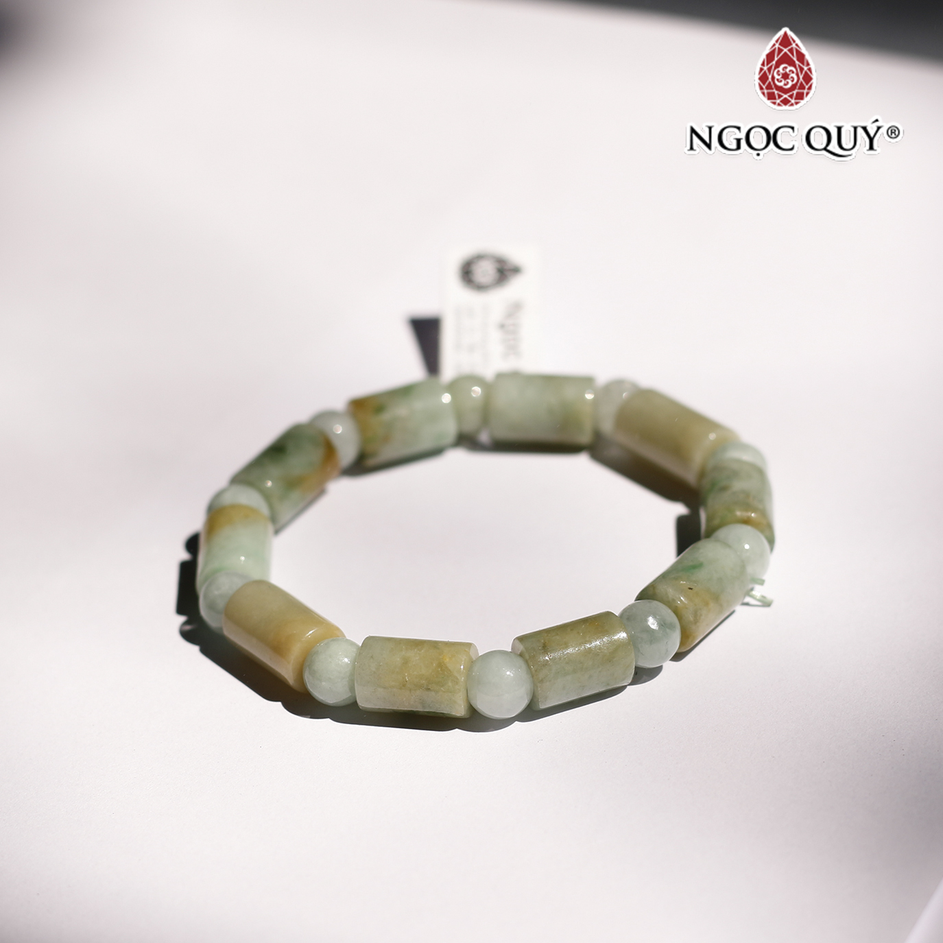 Vòng lu thống cẩm thạch mệnh hỏa, mộc - Ngọc Quý Gemstones